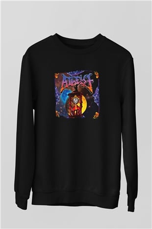 Atheist Baskılı Unisex Siyah Sweatshirt