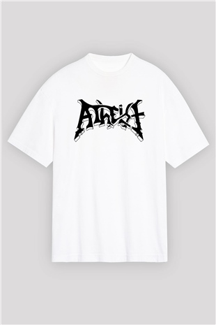 Atheist Beyaz Unisex Oversize Tişört T-Shirt