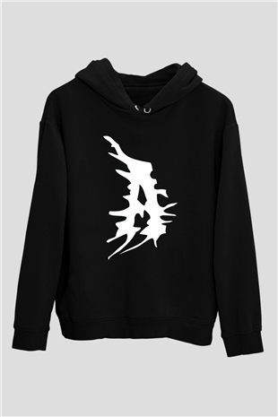 Atilla Siyah Unisex Kapüşonlu Sweatshirt