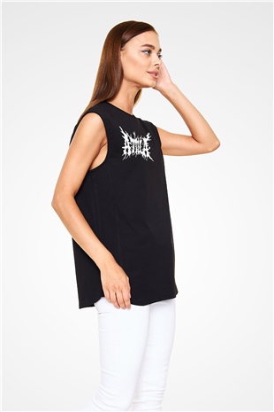 Atilla Siyah Unisex Kolsuz Tişört