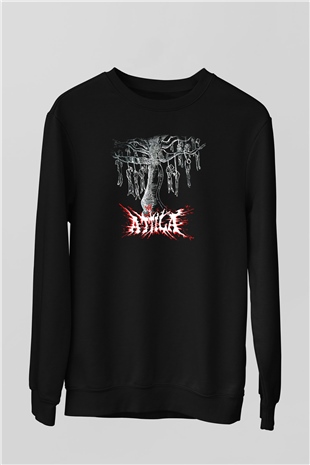 Atilla Siyah Unisex Sweatshirt