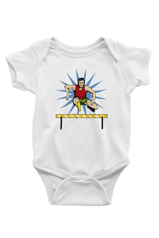 Atlet Beyaz Bebek Body - Zıbın