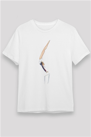 Atlet Beyaz Unisex Tişört T-Shirt - TişörtFabrikası