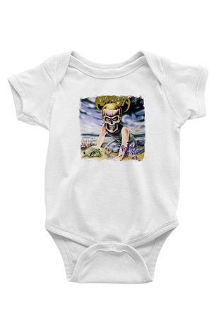 Atrophy Baskılı Unisex Beyaz Bebek Body - Zıbın