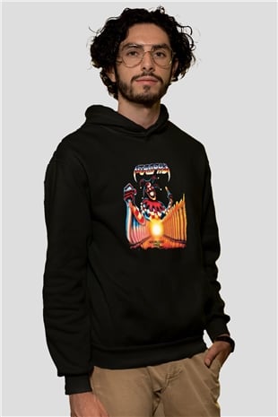 Atrophy Baskılı Unisex Siyah Hoodie