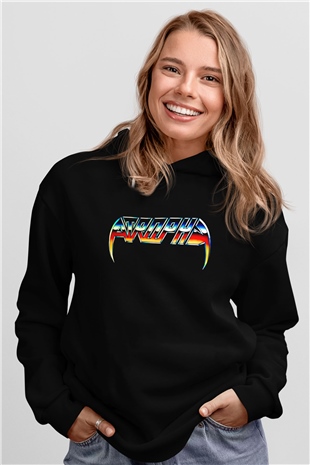 Atrophy Siyah Unisex Kapüşonlu Sweatshirt