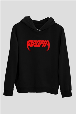 Atrophy Siyah Unisex Kapüşonlu Sweatshirt