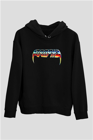 Atrophy Siyah Unisex Kapüşonlu Sweatshirt