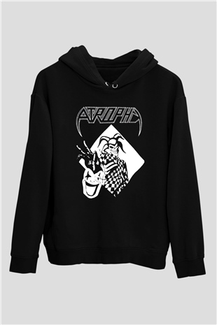 Atrophy Siyah Unisex Kapüşonlu Sweatshirt