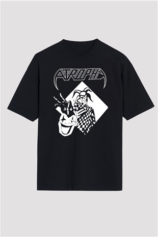 Atrophy Siyah Oversize Tişört Oversize T-shirt - TişörtFabrikası