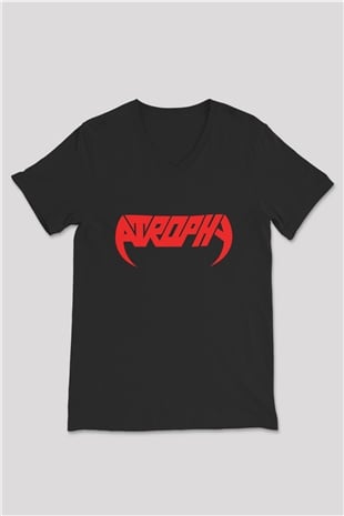 Atrophy Siyah Unisex V Yaka Tişört