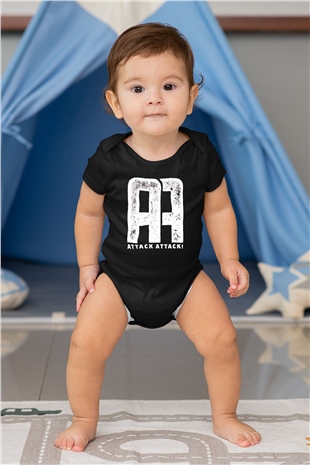 Attack Attack Siyah Bebek Body - Zıbın
