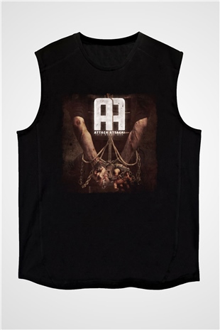Attack Attack Siyah Unisex Kolsuz Tişört