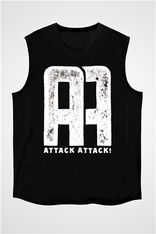 Attack Attack Siyah Unisex Kolsuz Tişört