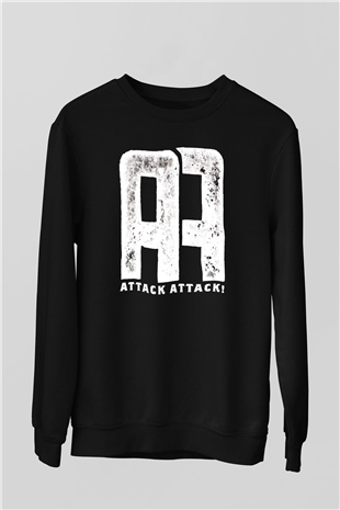 Attack Attack Siyah Unisex Sweatshirt