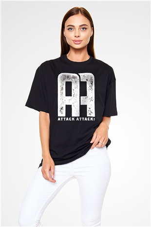 Attack Attack Siyah Oversize Tişört Oversize T-shirt - TişörtFabrikası