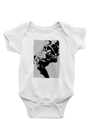 Attack On Titan Baskılı Beyaz Unisex Bebek Body - Zıbın