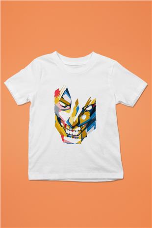 Attack On Titan Baskılı Beyaz Unisex Beyaz Çocuk Tişört - Tshirt