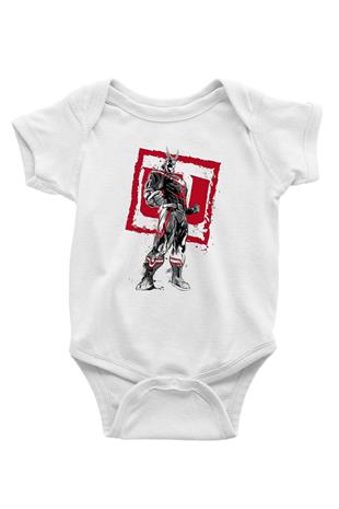 Attack On Titan Baskılı Beyaz Unisex Bebek Body - Zıbın