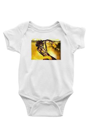 Attack On Titan Baskılı Unisex Siyah Bebek Body - Zıbın