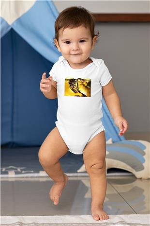 Attack On Titan Baskılı Unisex Siyah Bebek Body - Zıbın