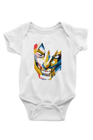 Attack On Titan Baskılı Unisex Siyah Bebek Body - Zıbın