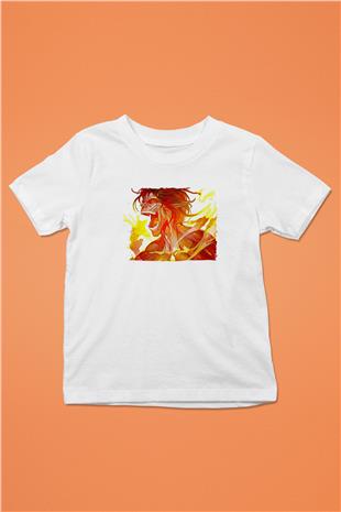 Attack On Titan Baskılı Unisex Siyah Çocuk Tişört - Tshirt