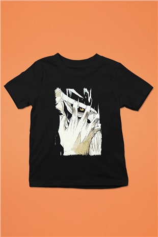 Attack On Titan Baskılı Unisex Siyah Çocuk Tişört - Tshirt