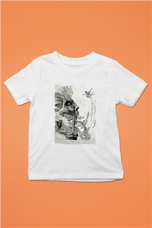 Attack On Titan Baskılı Unisex Siyah Çocuk Tişört - Tshirt