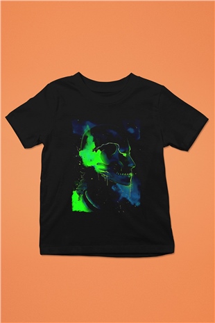 Attack On Titan Baskılı Unisex Siyah Çocuk Tişört - Tshirt