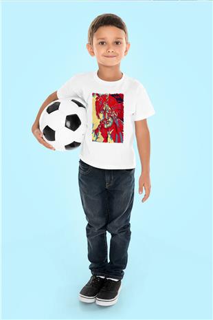 Attack On Titan Baskılı Unisex Siyah Çocuk Tişört - Tshirt