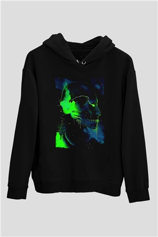 Attack On Titan Baskılı Unisex Siyah Hoodie