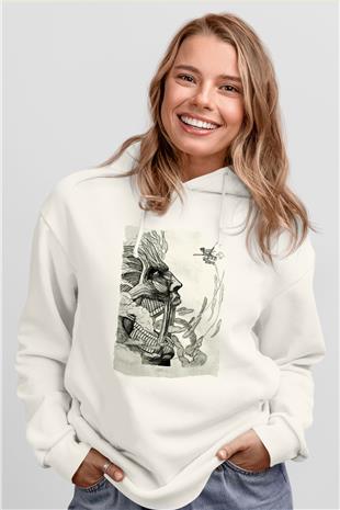 Attack On Titan Baskılı Unisex Siyah Hoodie
