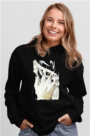 Attack On Titan Baskılı Unisex Siyah Hoodie