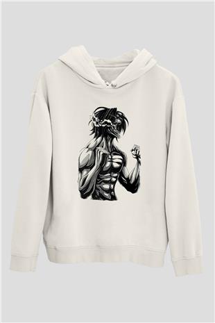 Attack On Titan Baskılı Unisex Siyah Hoodie
