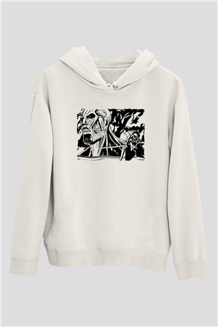 Attack On Titan Baskılı Unisex Siyah Hoodie