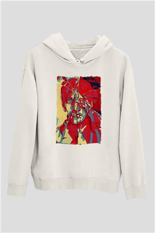 Attack On Titan Baskılı Unisex Siyah Hoodie