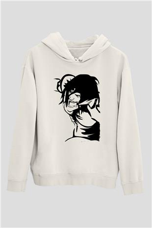 Attack On Titan Baskılı Unisex Siyah Hoodie