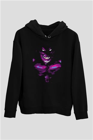 Attack On Titan Baskılı Unisex Siyah Hoodie