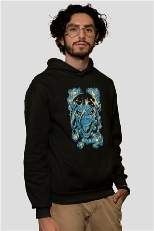 Attack On Titan Baskılı Unisex Siyah Hoodie