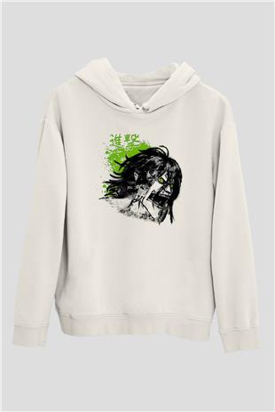 Attack On Titan Baskılı Unisex Siyah Hoodie