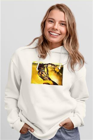 Attack On Titan Baskılı Unisex Siyah Hoodie
