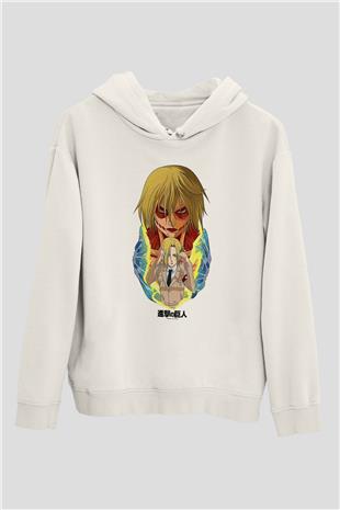 Attack On Titan Baskılı Unisex Siyah Hoodie