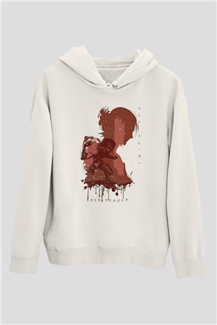 Attack On Titan Baskılı Unisex Siyah Hoodie