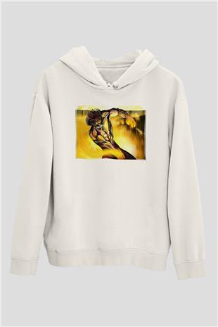 Attack On Titan Baskılı Unisex Siyah Hoodie