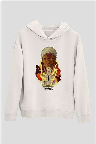 Attack On Titan Baskılı Unisex Siyah Hoodie