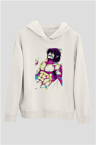 Attack On Titan Baskılı Unisex Siyah Hoodie