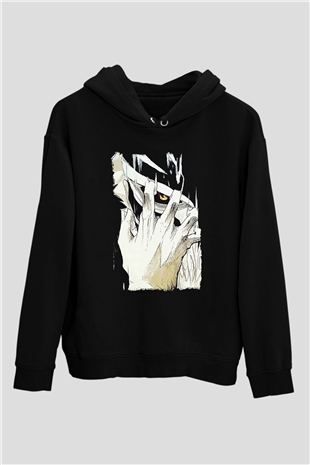 Attack On Titan Baskılı Unisex Siyah Hoodie