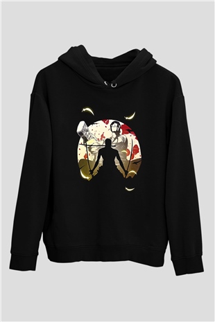 Attack On Titan Baskılı Unisex Siyah Hoodie