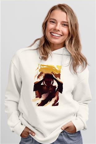 Attack On Titan Baskılı Unisex Siyah Hoodie